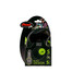 FLEXI Laisse automatique Black Design S sangle 5 m couleur verte
