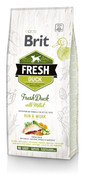 BRIT Fresh duck with millet active run & work - Canard frais & millet pour chiens actifs - 12 kg