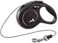FLEXI Laisse automatique New Classic XS Corde 3 m Noir