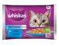 WHISKAS Delizie di pesce con salmone e tonno in gelatina 4x85g