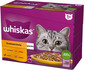 WHISKAS Pollo, anatra, pollame, tacchino in gelatina 12x85g
