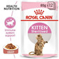 ROYAL CANIN Kitten Sterilised nourriture humide en sauce pour chatons stérilisées jusqu'à 12 mois 12 x 85g